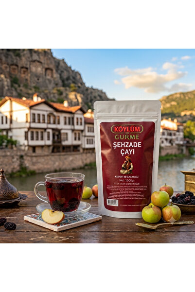Köylüm Gurme Amasya ŞEHZADE Elma-Karadut Çayı 1 Kg