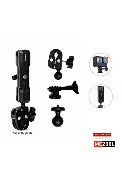 Knmaster MC200L – Çift Bağlantılı Motosiklet Aksiyon Kamera Destek Aparatı