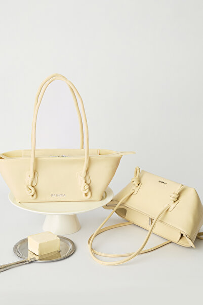 Manuka Bonnie Binding Detail Bag Butter Yellow