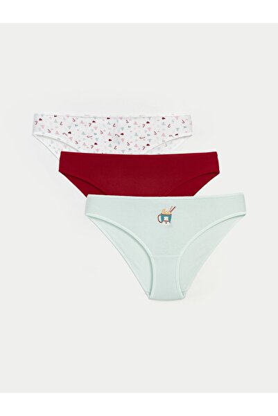 LC Waikiki Pack of 3 Patterned Bikini Panties