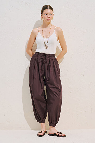 Manuka Balon Formlu Lace-Up Pants Brown