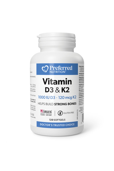 Preferred Nutrition Βιταμίνη D3 1.000 IU & K2 120 mcg