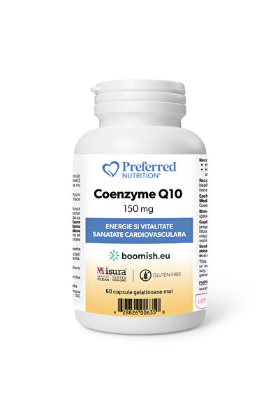 Preferred Nutrition Coenzyme Q10 150 mg - 60 capsule - pentru susținerea sănă...