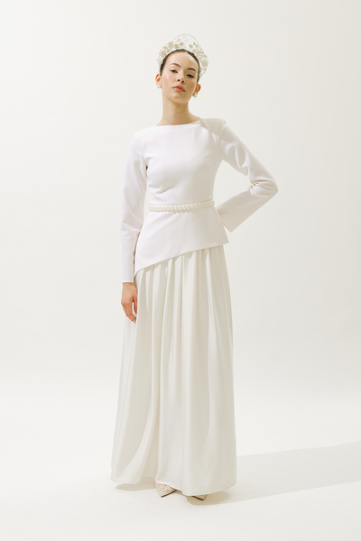 Manuka ANNITA ABENDKLEID ECRU