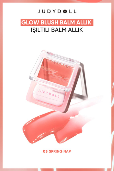JUDYDOLL Glow Blush Balm Işıltı Veren Krem Allık #03 Spring Nap