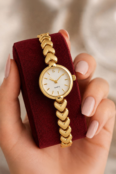 GANYMET Pinterest Kadın Çelik Saat Minimal Gold Renk Vintage | Old Money Luxu...