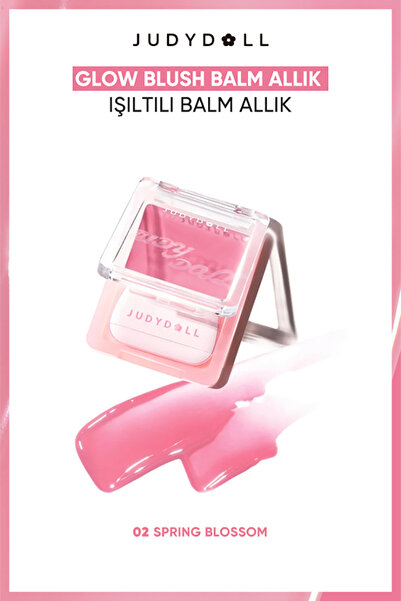 JUDYDOLL Glow Blush Balm Işıltı Veren Krem Allık 02 Spring Blossom