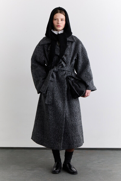 Manuka Diana Maxi Premium Coat Anthracite