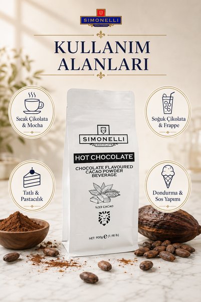 Simonelli Sıcak Beyaz Çikolata Aromalı 900G Paket