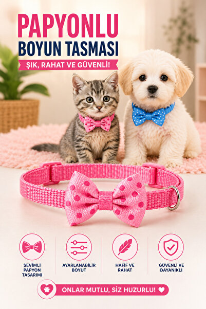 House Bird Cat Dog Bow Tie Collar Adjustable with Bell Stylish and Comfortabl...