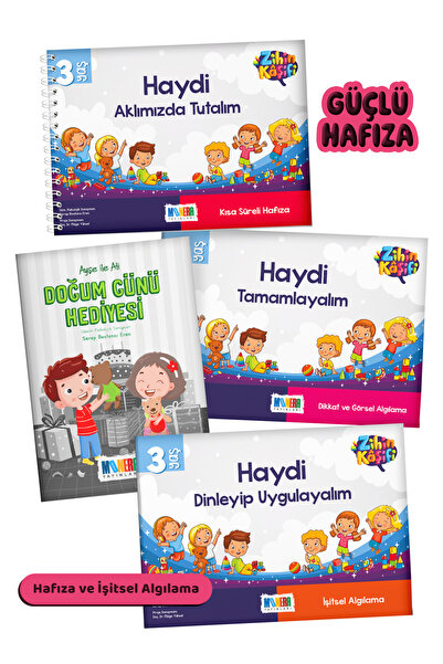 Monera Yayınları Zihin Kaşifi - Güçlü Hafıza 3 Yaş