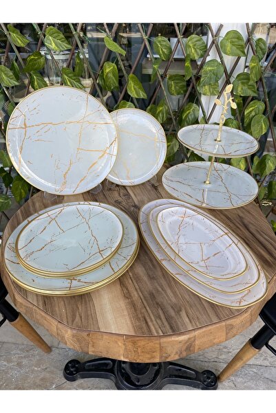 GÜRCÜGLASS Kahvaltı takımı 17 prç set
