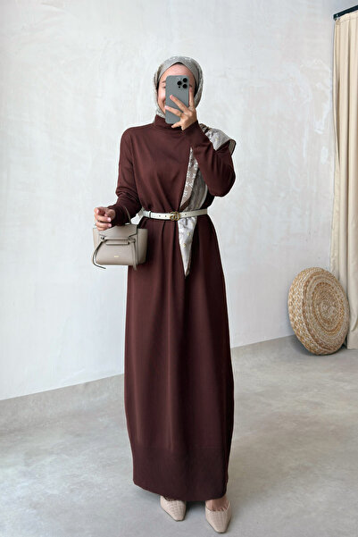 Ka Hijab Φόρεμα Mercerized - Καφέ