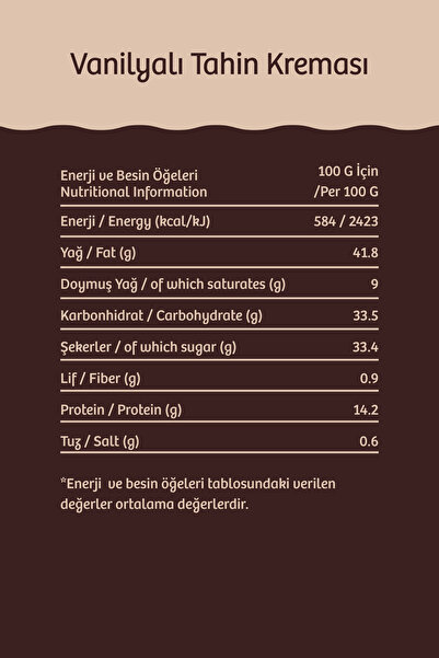 AROHA Vanilyalı Tahin Kreması 220 gr
