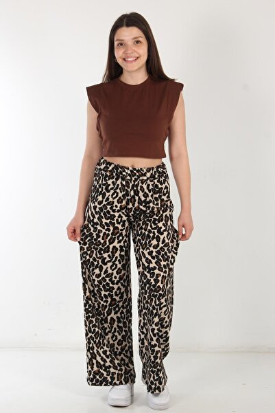 Mckanzie 5681 Wide Leg Patterned Trousers