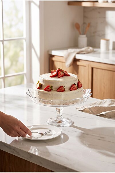 Paşabahçe Patisserie Ayaklı Servis Tabağı