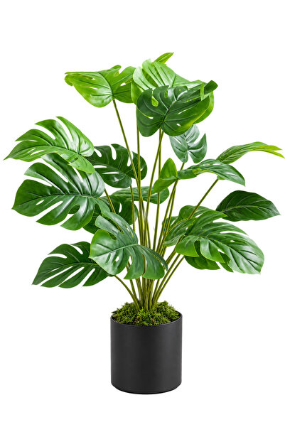 Beitna Helw Hollow Monstera Artificial Plant 80 cm - 18 Leaves
