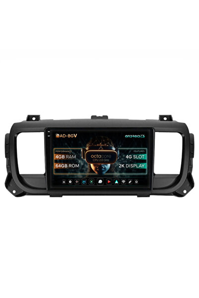 AutoDrop Navigație Android Toyota Proace (2016+), 9.5 inch, 4GB RAM