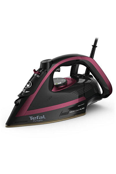 TEFAL Fier de calcat cu abur Puregliss FV8065E0, abur variabil 50 g/min, jet ...