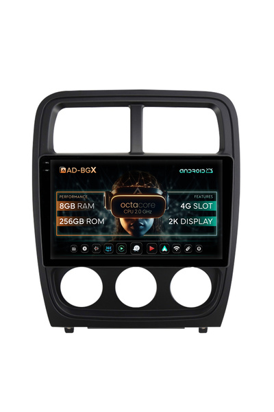 AutoDrop Navigație Android Dodge Caliber (2010-2012), 9.5 inch, 8GB RAM