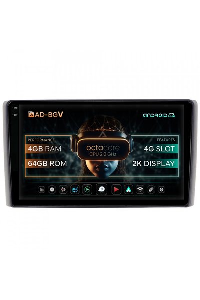 AutoDrop Navigație Android Iveco Daily (2006-2014), 9,5 inch, 4GB RAM