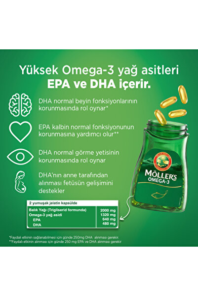 Möller's Omega-3 30 Kapsül