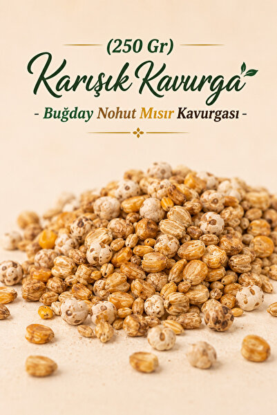 ÜLKÜ KURUYEMİŞ (250 Gr) Karışık Kavurga - Buğday Nohut Mısır Kavurgası