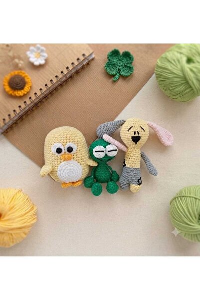 designbyoykum Amigurumi Toys (Frog, Penguin and Maskod)