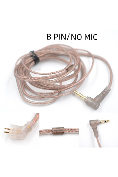 Choice B pin no mic KZ Original Cable High-Purity Copper Twist Earphone Wire ...