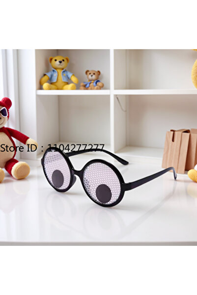 Choice1 black 001 Funny Glasses Cosplay Eyeball Rolling Glasses Halloween Gla...