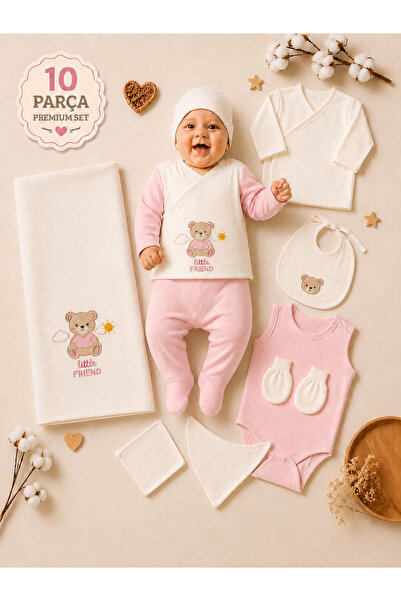 Petino 10 Piece Newborn Hospital Discharge Set 100% Cotton Special Boxed Baby...