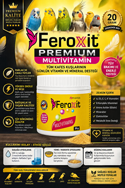 FEROXİT Yeni Nesil Multivitamin 20 Çeşit Zengin Içerik 20 gr
