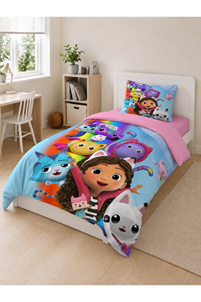 hediyechy Gift Duvet Cover Gabby's Dollhouse 3D Printed Single Duvet Cover Set
