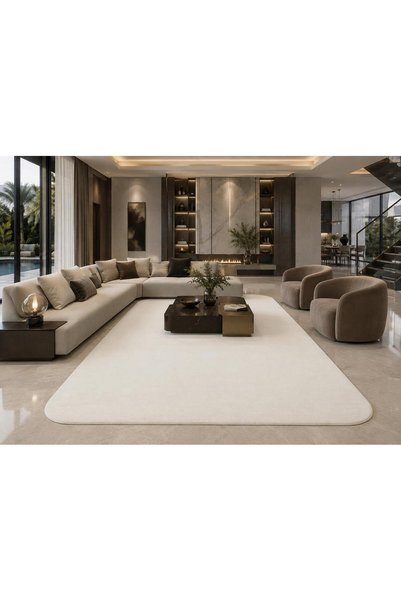 Neşem Halı Boutique EKOHALI Zen Amorf ZEN AMORF 05 White Zarif Görüntülü Yumu...