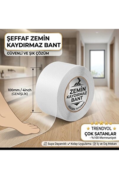 OSSOFOL Zemin kaydırmaz bant geniş 10 cm x 10 metre kendinden yapışkanlı zemin Kaydırmaz Bant