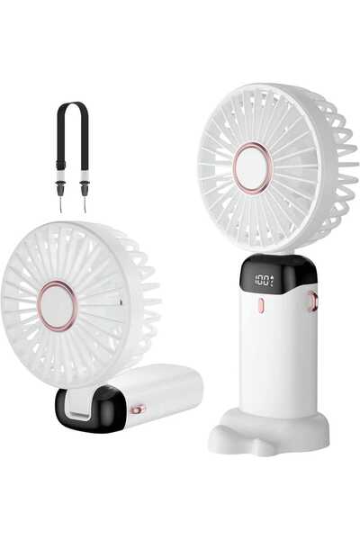 ALBADER USB Rechargeable Handheld Fan, Portable Mini Personal Cooling Fan wit...
