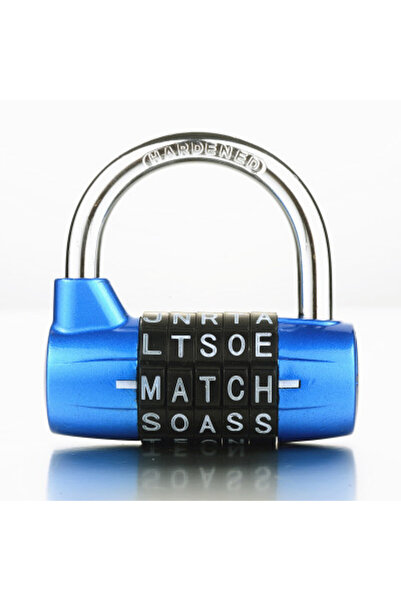 Choice1 Blue 4/5 Letter Zinc Alloy Combination Padlock Code Password Lock Doo...