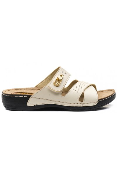 Carlaverde 150902 Orthopedics Women's Slippers Beige