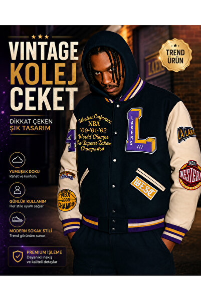 FG KONNİCHİWA Leather Sleeve Embroidery Details Varsity Jackets Available Sto...