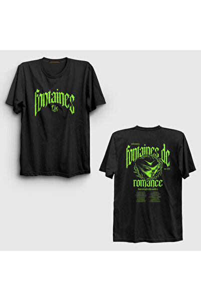 Presmono Μπλουζάκι Unisex με μαύρο λογότυπο Fontaines Dc Back Printed T-shirt...
