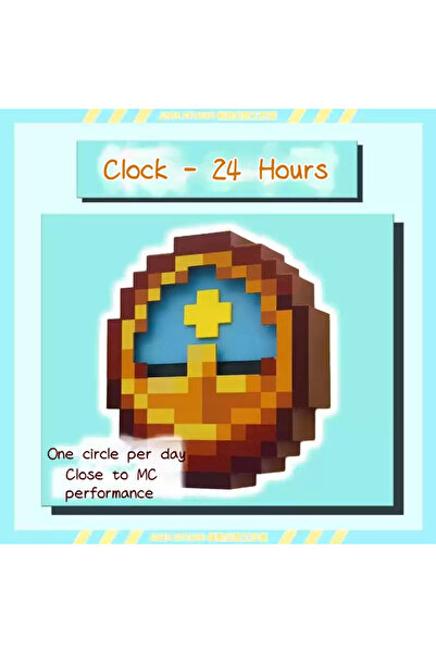 Choice 24 hours 24hr 12hr Mc Annoying Villagers Game Peripheral Figurine Cloc...
