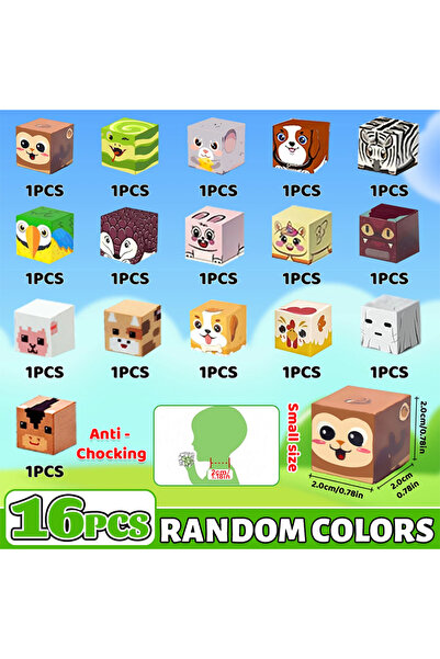 Choice1 16PCS Character Magnetic Building Block Bricks Toy Mine World Stackin...