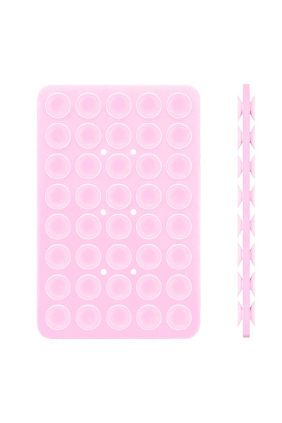 Choice 1pc pink Double Side Silicone Suction Pad for Mobile Phone Fixture Suc...