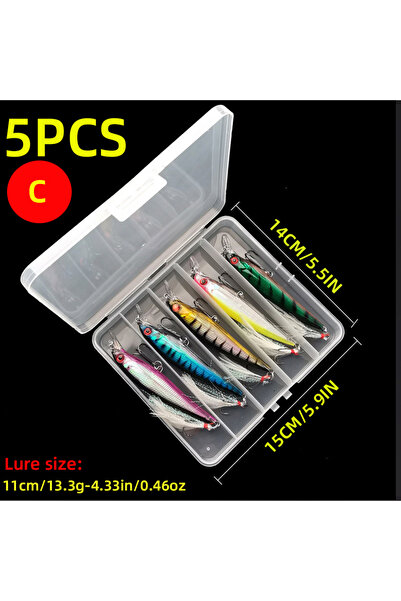 Choice Color-C-13.3g Aorace 5pcs/box Laser 3D Eyes Bionic Minnow Fishing Lure...