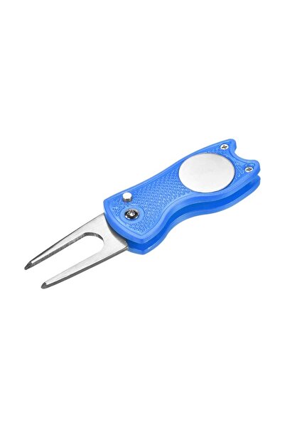 Choice Blue Golf Divot Repair Tool Foldable Metal Golf Green Divot Tool with ...