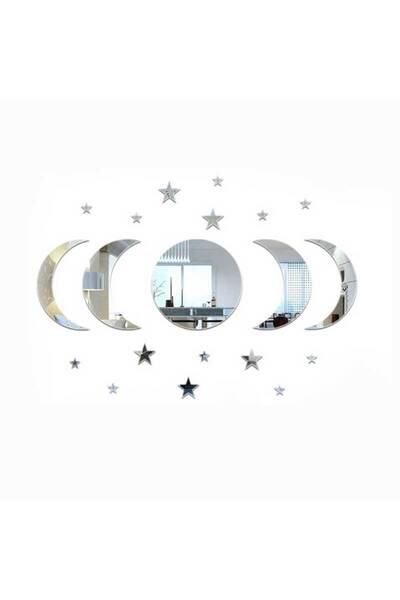 Choice 20PCs 20pcs Acrylic Star Moon Shape Wall Sticker Lenses for Wall Decor...