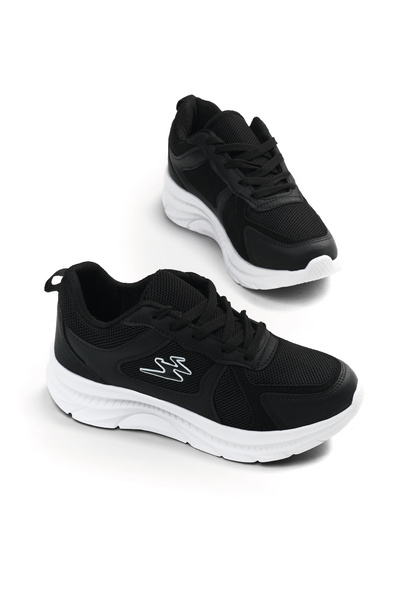 Tonny Black Women's Black and White Comfortable Fit Faylon Sole Sneaker