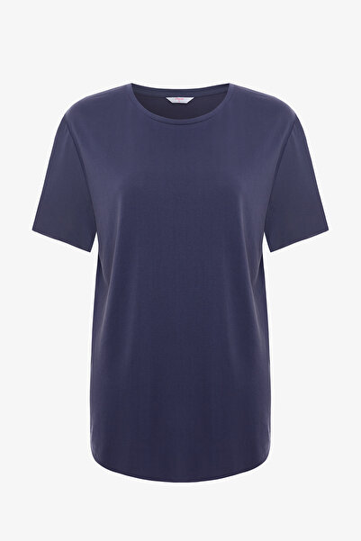 Penti Dunkel Indigo Rundhalsausschnitt Loose Fit Modal T-Shirt