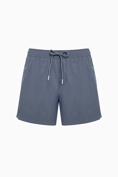 Penti Gray Stripe Detailed Striped Men's Swim Shorts