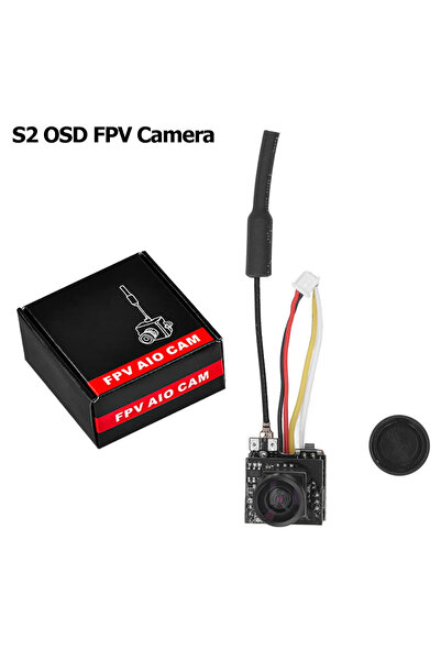 Choice 1 قطعة كاميرا S2 OSD FPV صغيرة S2 OSD AIO 5.8G 40CH 800TVL HD كاميرا ص...